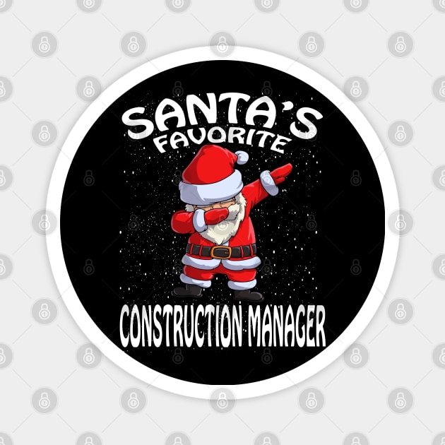 Santas Favorite Construction Manager Christmas Magnet by intelus